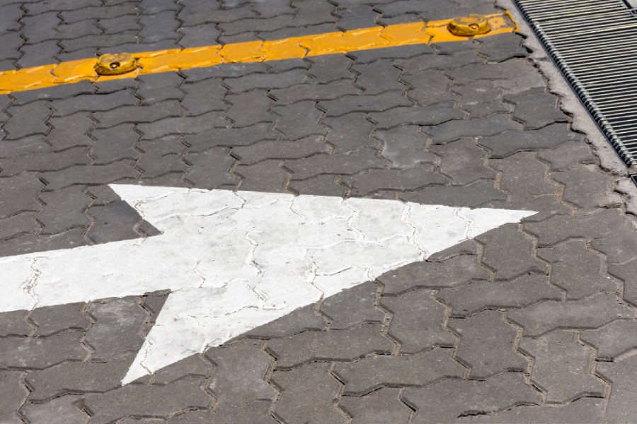 Marquage au sol routier